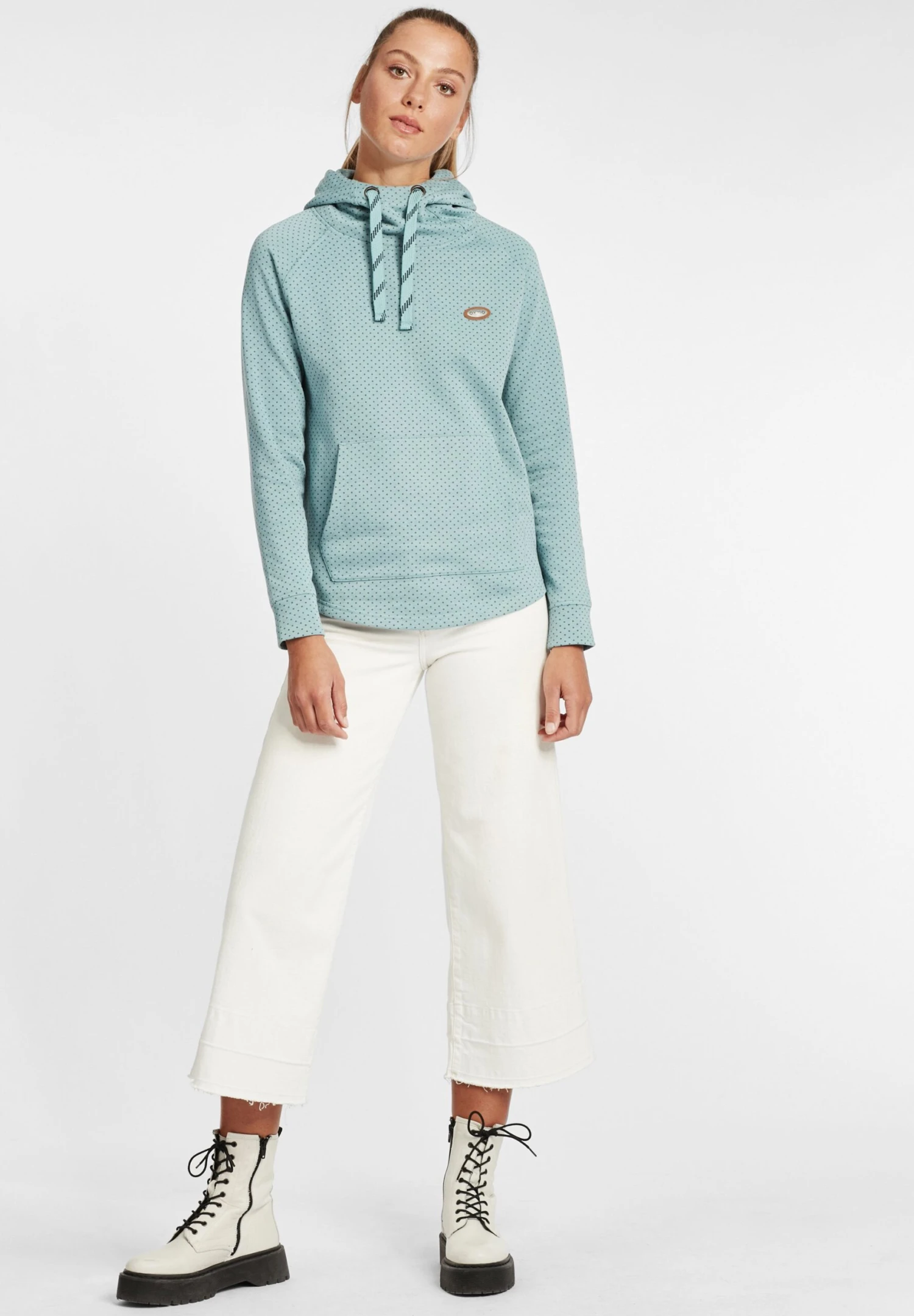 OXMO Oxamina - Hoodie - Smoke Blue Melange - Afbeelding 2