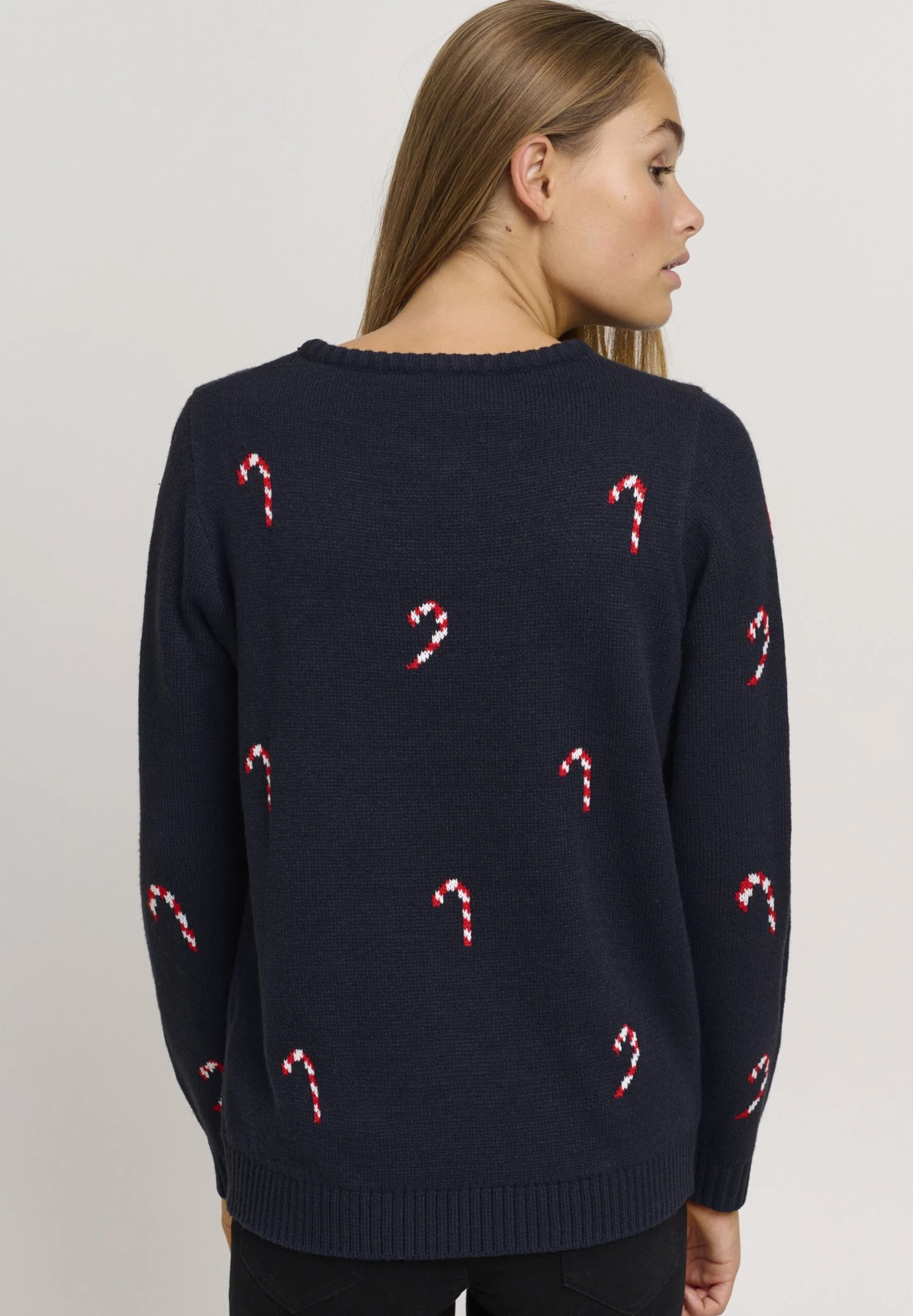 OXMO Oxchristel - Trui - Dress Blues - Afbeelding 3