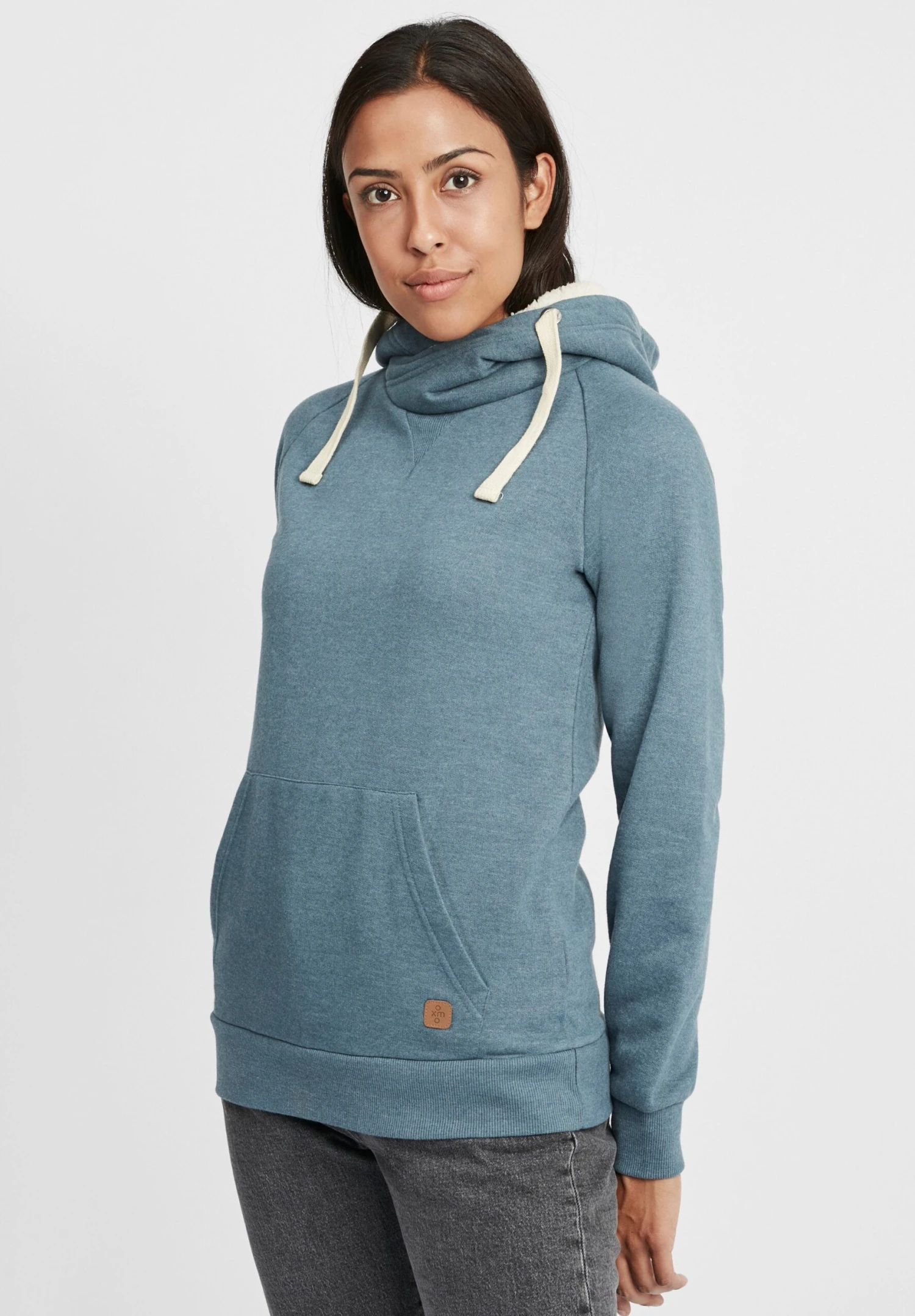 OXMO Oxjulia - Hoodie - Ensign Blue Teddy