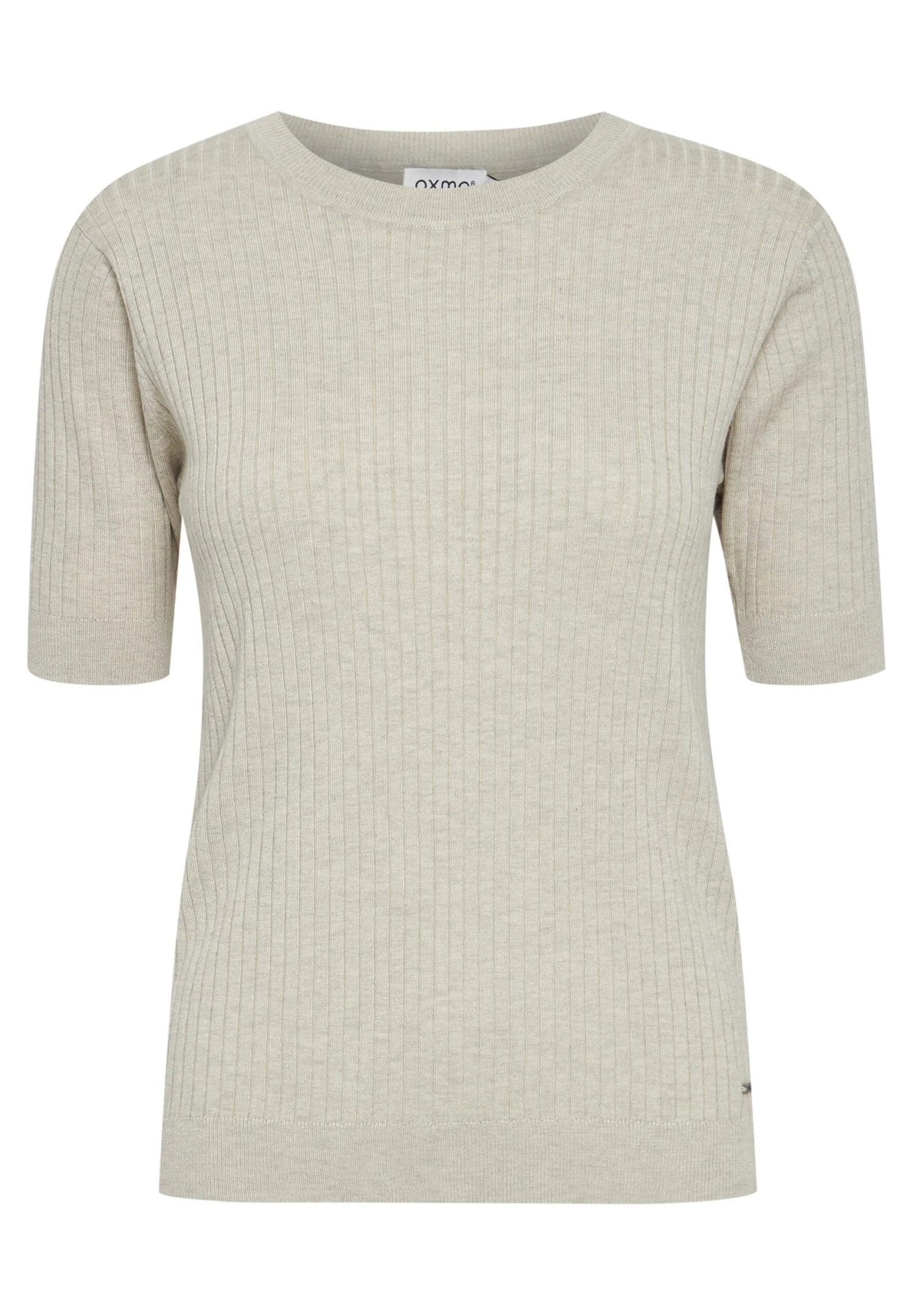 OXMO Riona - T-Shirt Basic - Oystergrer Melange - Afbeelding 6