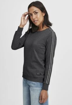 OXMO Oxgabita - Sweater - Dark Grey Melange