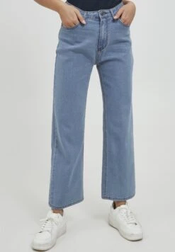 OXMO Oxanni - Flared Jeans - Ligth Blue Denim