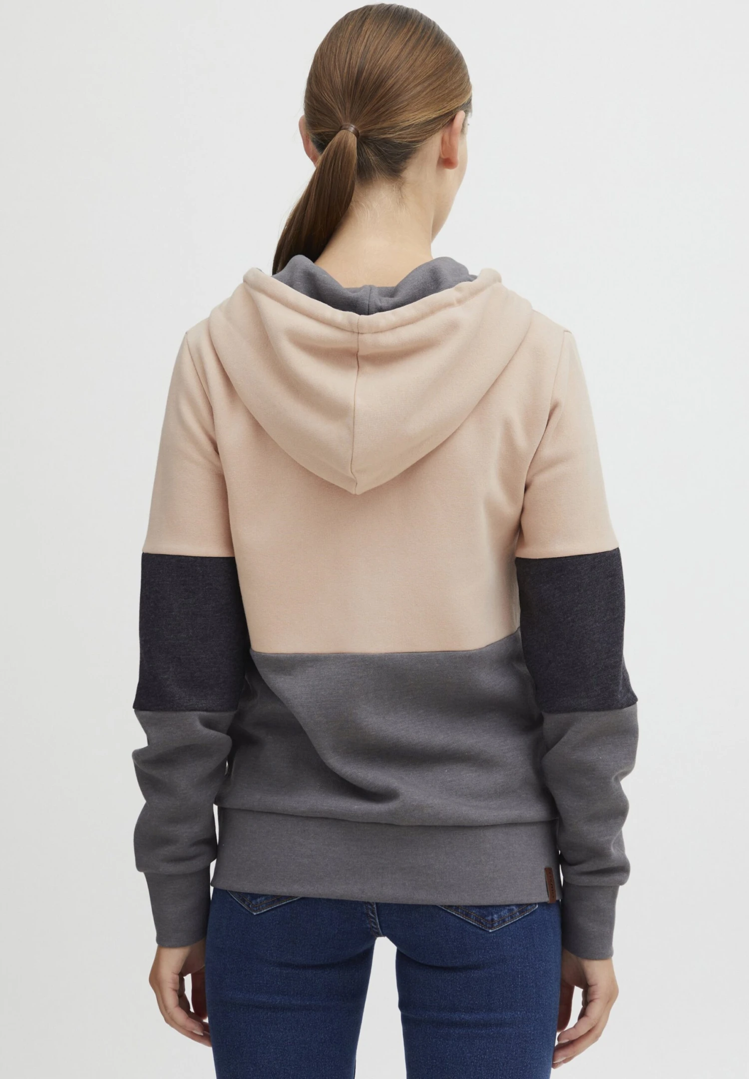 OXMO Kate - Sweater Met Rits - Mahogany Rose - Afbeelding 3