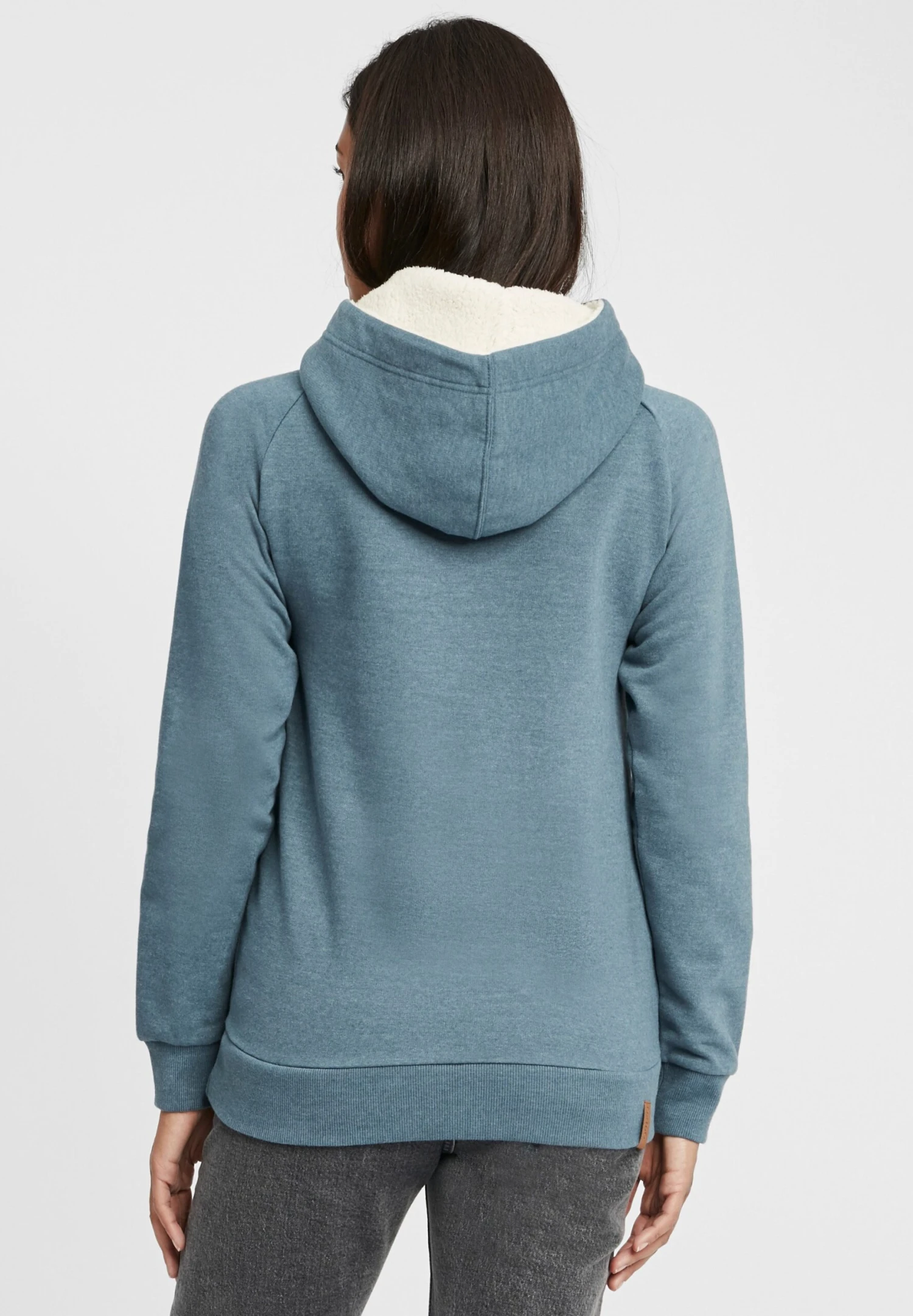 OXMO Oxjulia - Hoodie - Ensign Blue Teddy - Afbeelding 3