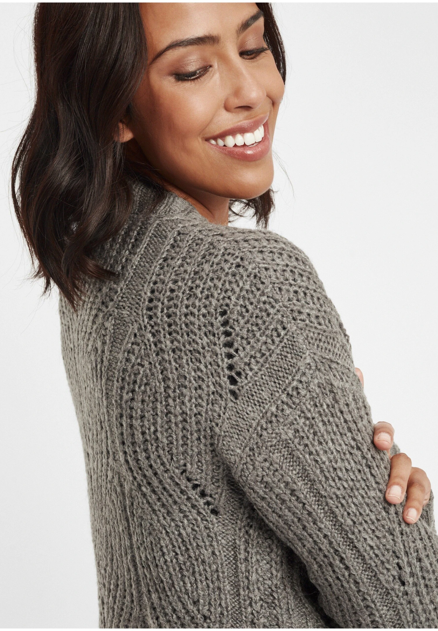 OXMO Oxclea - Vest - Medium Grey Melange - Afbeelding 4