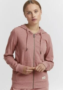 OXMO Oxlova - Sweater Met Rits - Ash Rose Melange