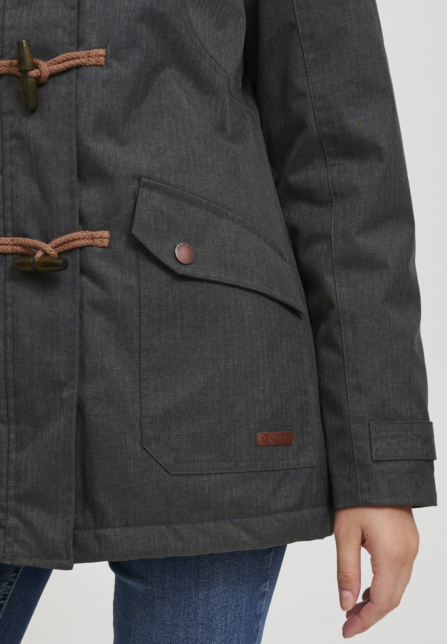 OXMO Oxbrooke - Winterjas - Dark Grey - Afbeelding 5