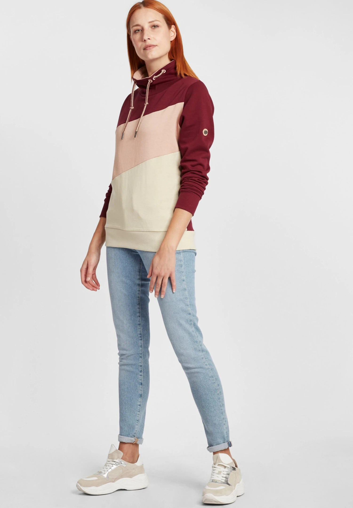 OXMO Oxagda - Sweater - Wine Red - Afbeelding 2