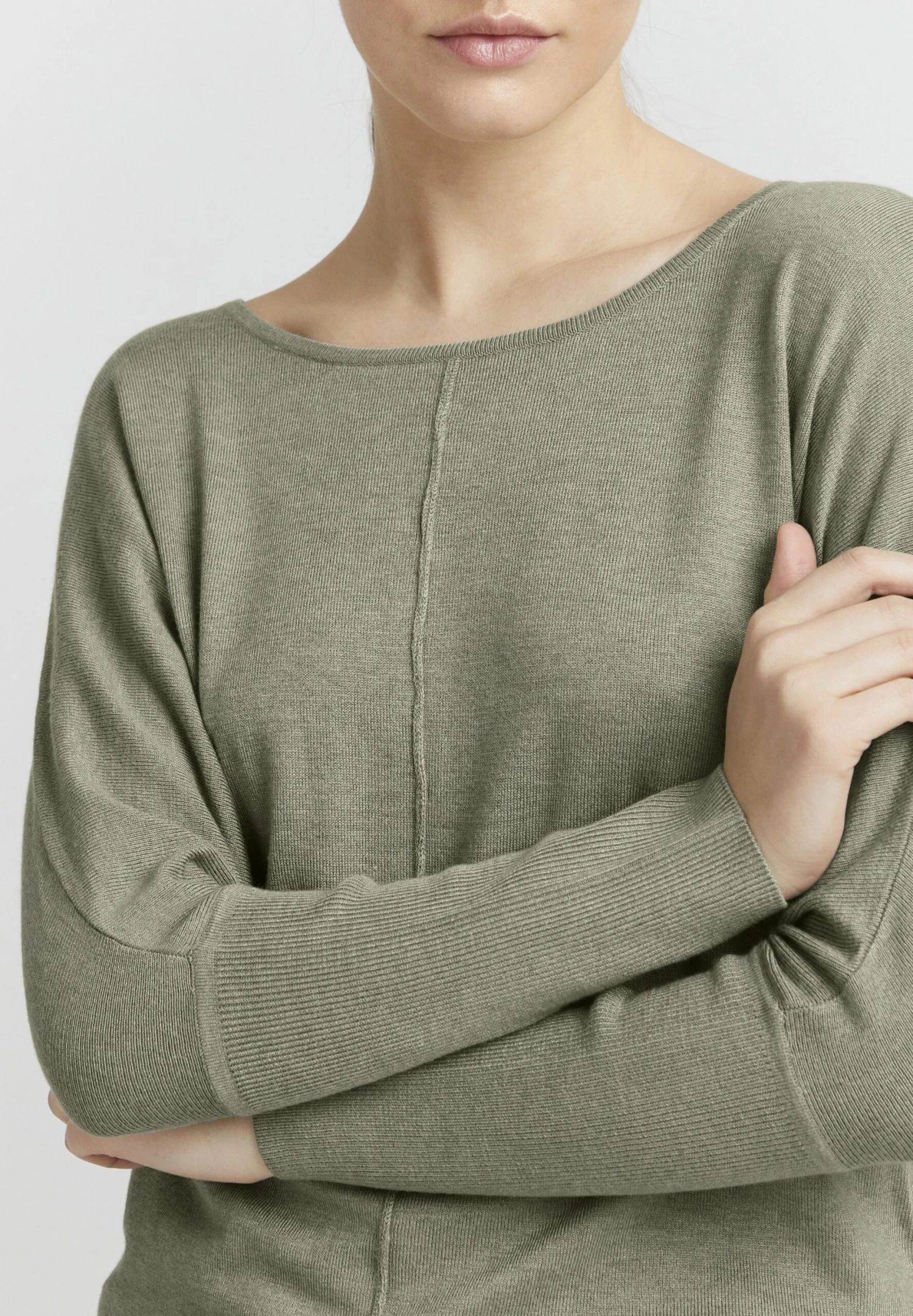 OXMO Oxherdis - Trui - Seagrass Melange - Afbeelding 4