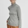 OXMO Oxwina - Trui - Medium Grey Melange