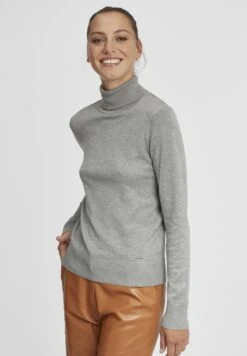 OXMO Oxwina - Trui - Medium Grey Melange
