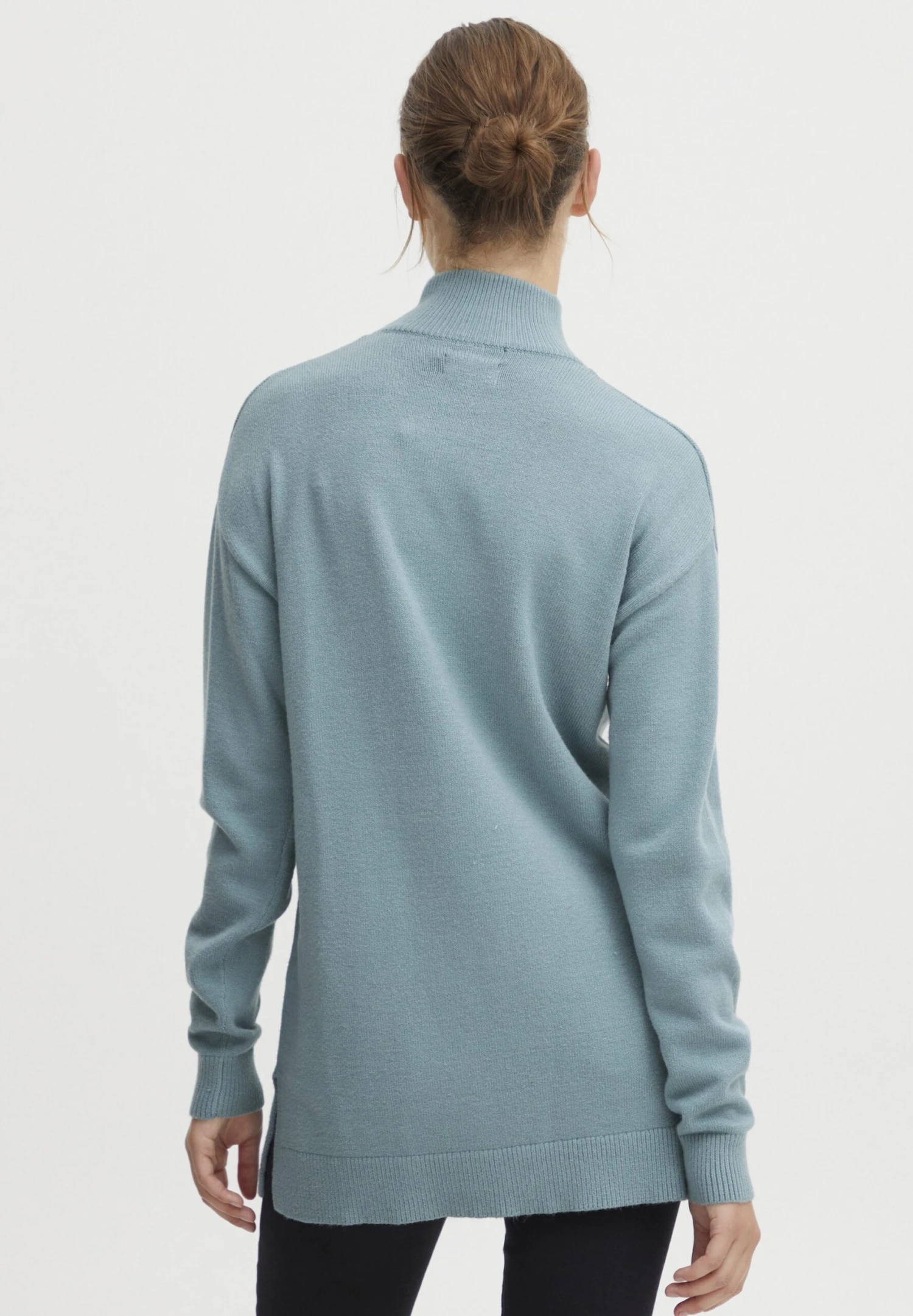 OXMO Oxratina - Trui - Smoke Blue Melange - Afbeelding 3