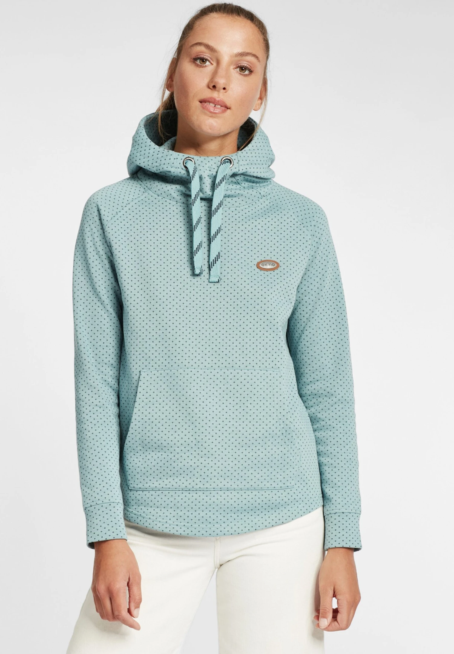 OXMO Oxamina - Hoodie - Smoke Blue Melange