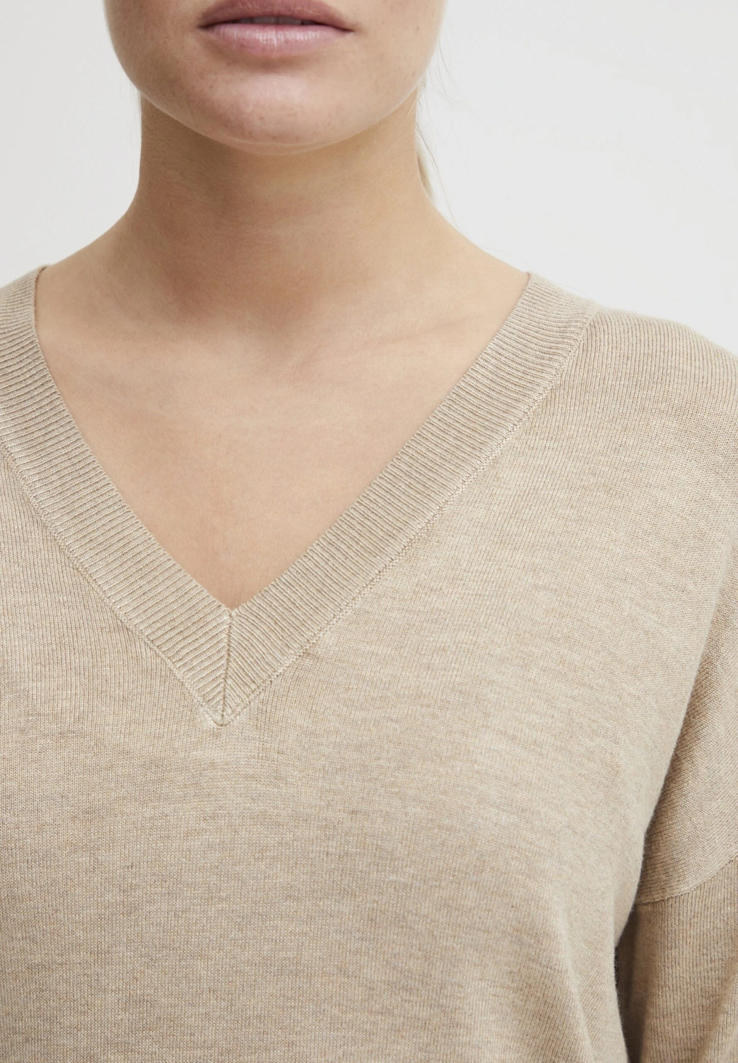 OXMO Oxhelle - Trui - Cement Melange - Afbeelding 4