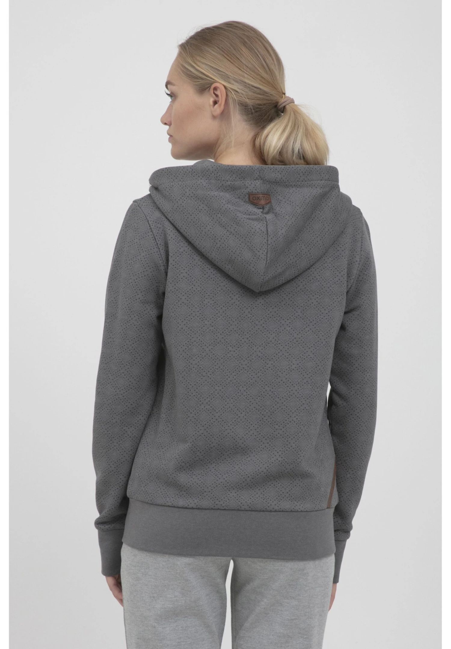 OXMO Vendela - Sweater Met Rits - Grey - Afbeelding 3