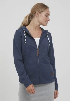 OXMO Oxwanda - Sweater Met Rits - Ins Bl Mel