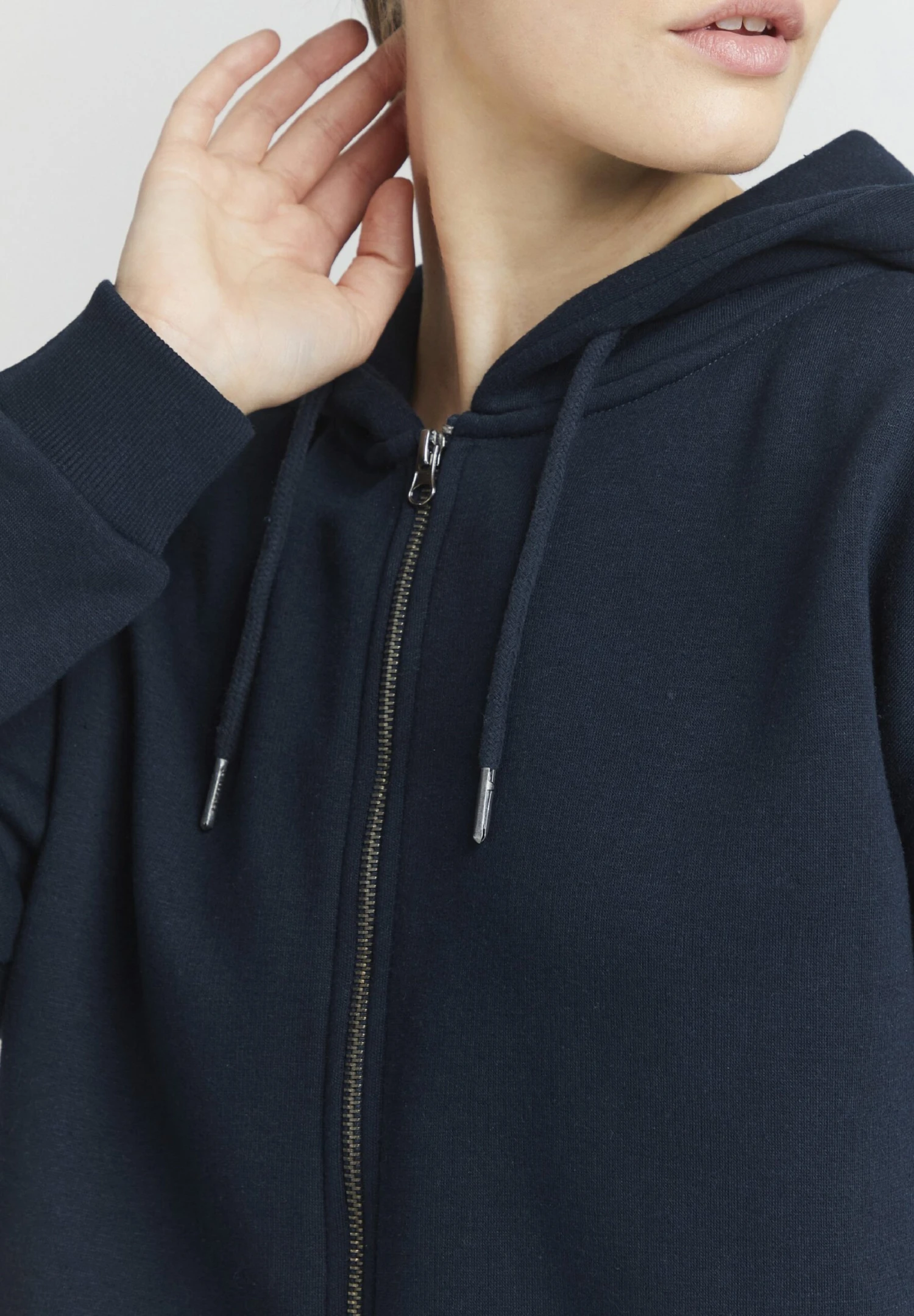 OXMO Holunder - Sweater Met Rits - Total Eclipse - Afbeelding 4