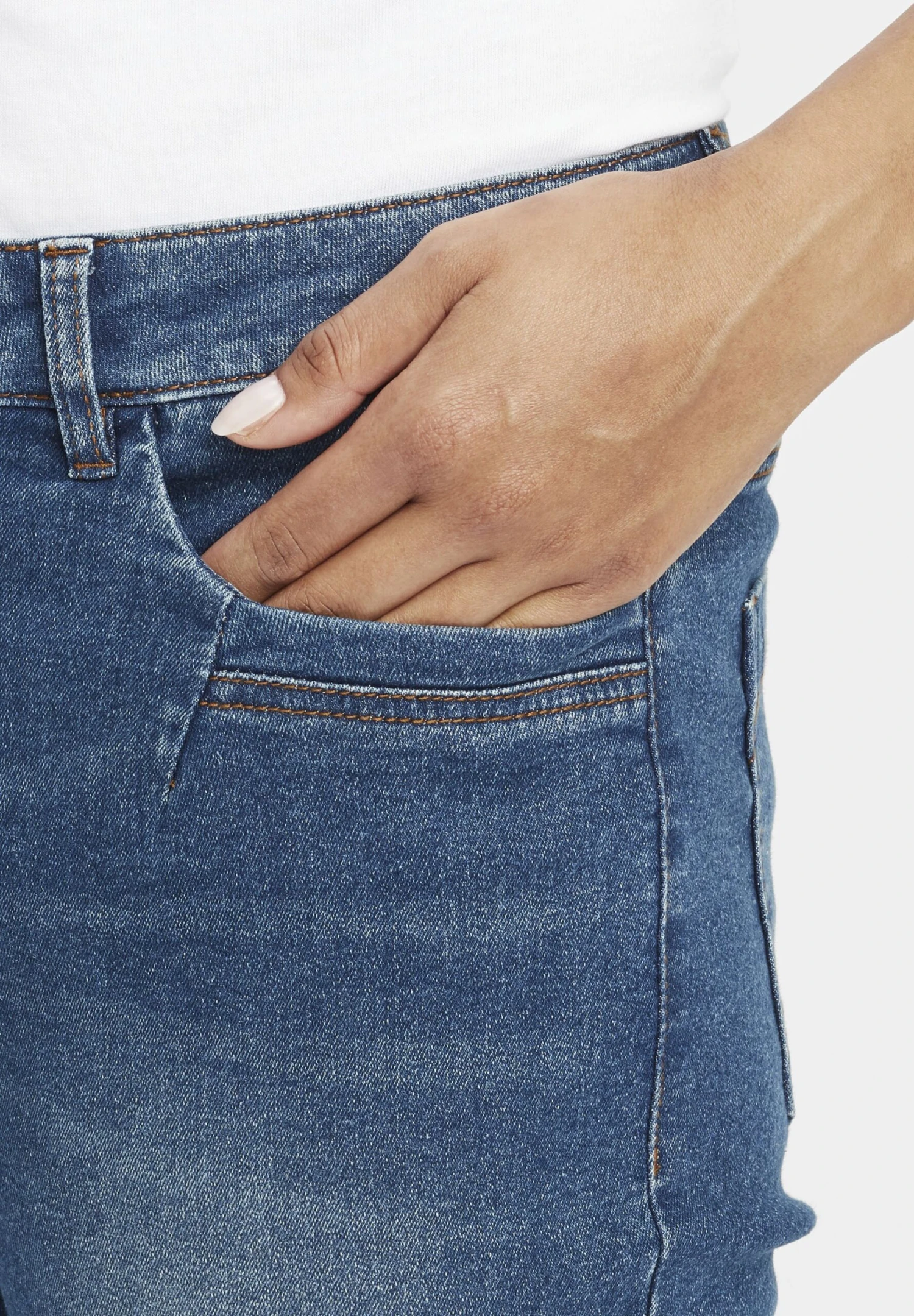 OXMO Oxirabelle - Slim Fit Jeans - Antique Blue - Afbeelding 4