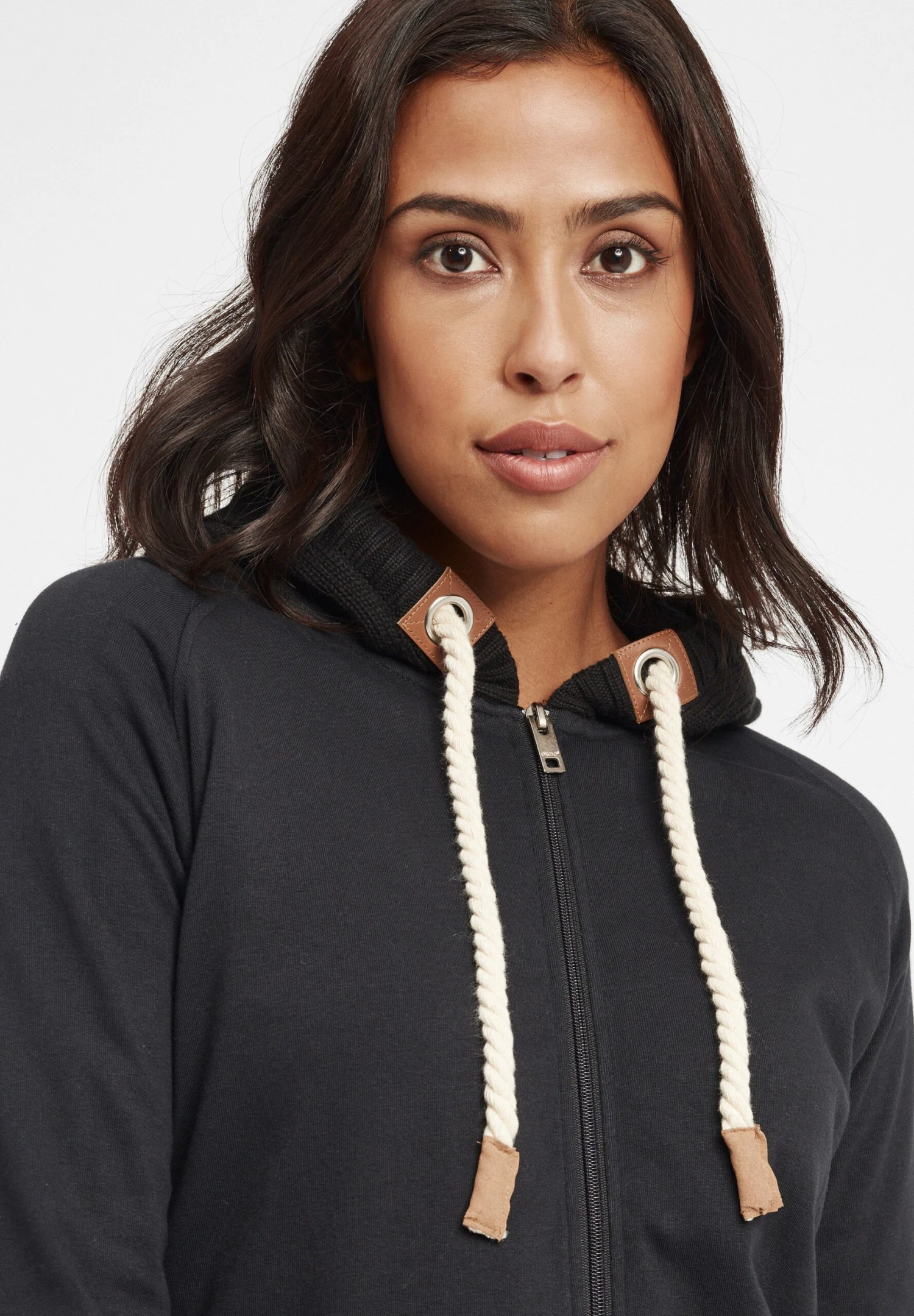 OXMO Oxmatilda - Sweater Met Rits - Black - Afbeelding 8