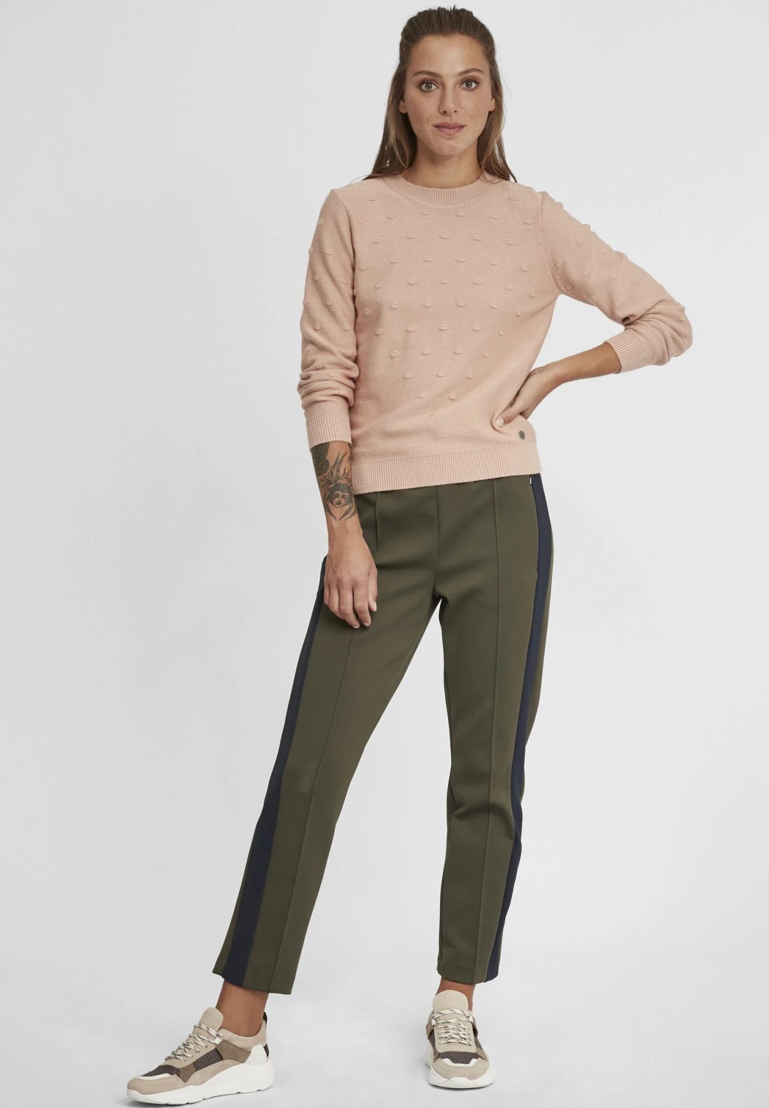 OXMO Oxdotta - Trui - Mahogany Rose - Afbeelding 2