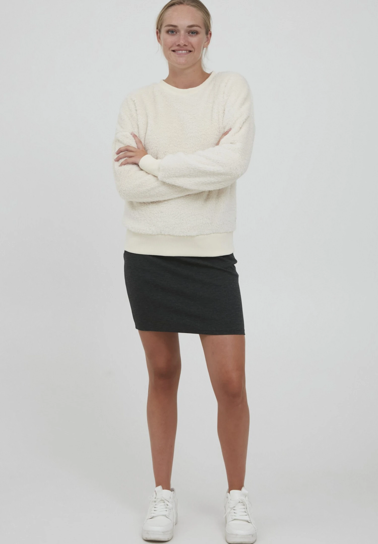 OXMO Oxannica - Trui - Cloud Dancer - Afbeelding 2