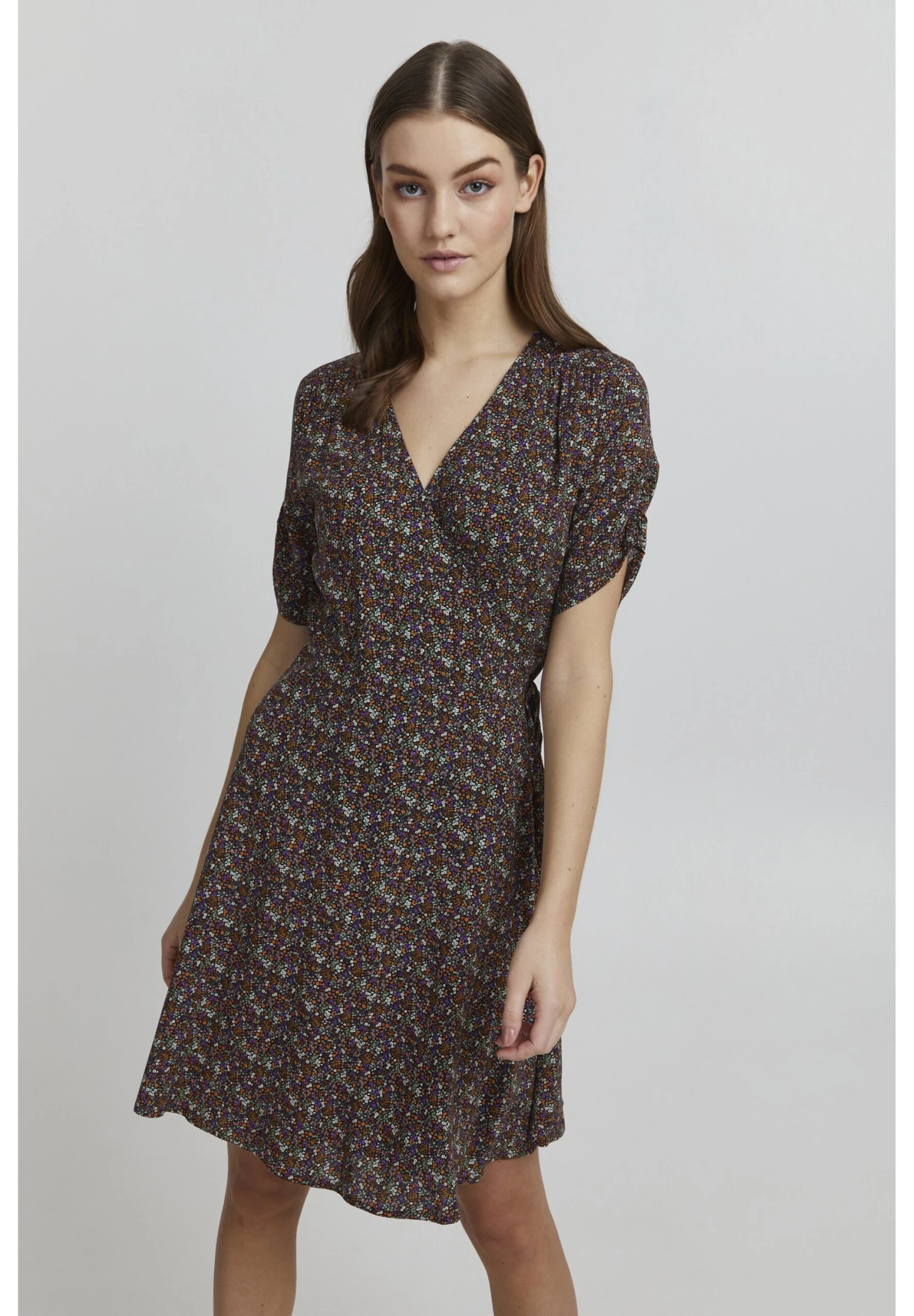 OXMO Oxembla - Jurk - Burnt Orange Mix