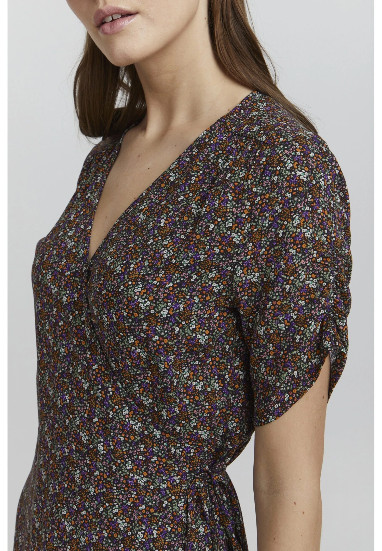 OXMO Oxembla - Jurk - Burnt Orange Mix - Afbeelding 4