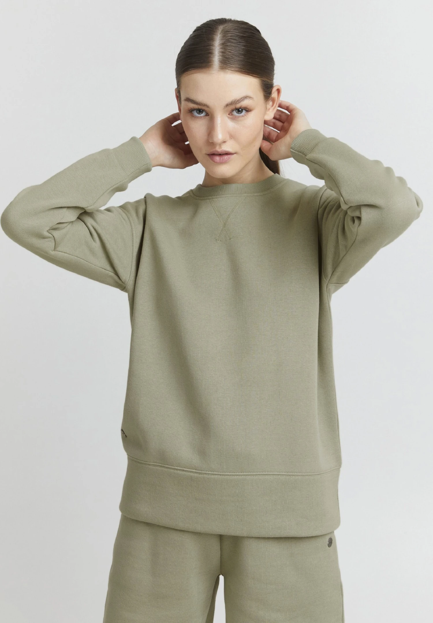 OXMO Holma - Sweater - Seagrass