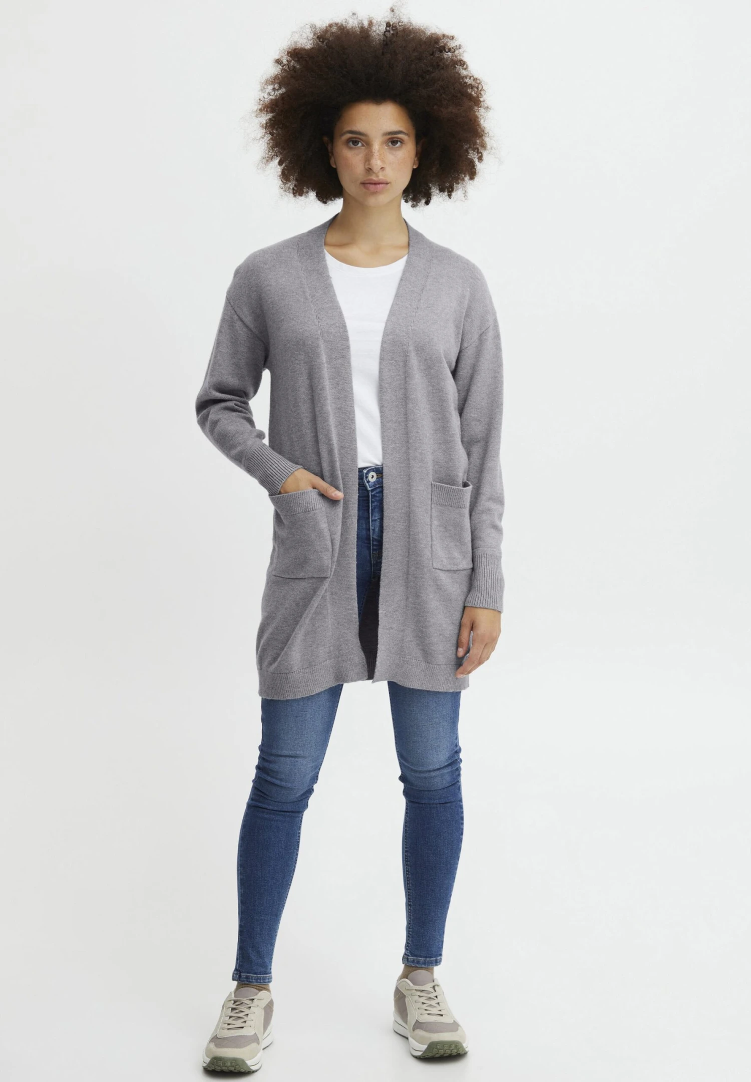 OXMO Oxritiana - Vest - Mid Grey Melange - Afbeelding 2