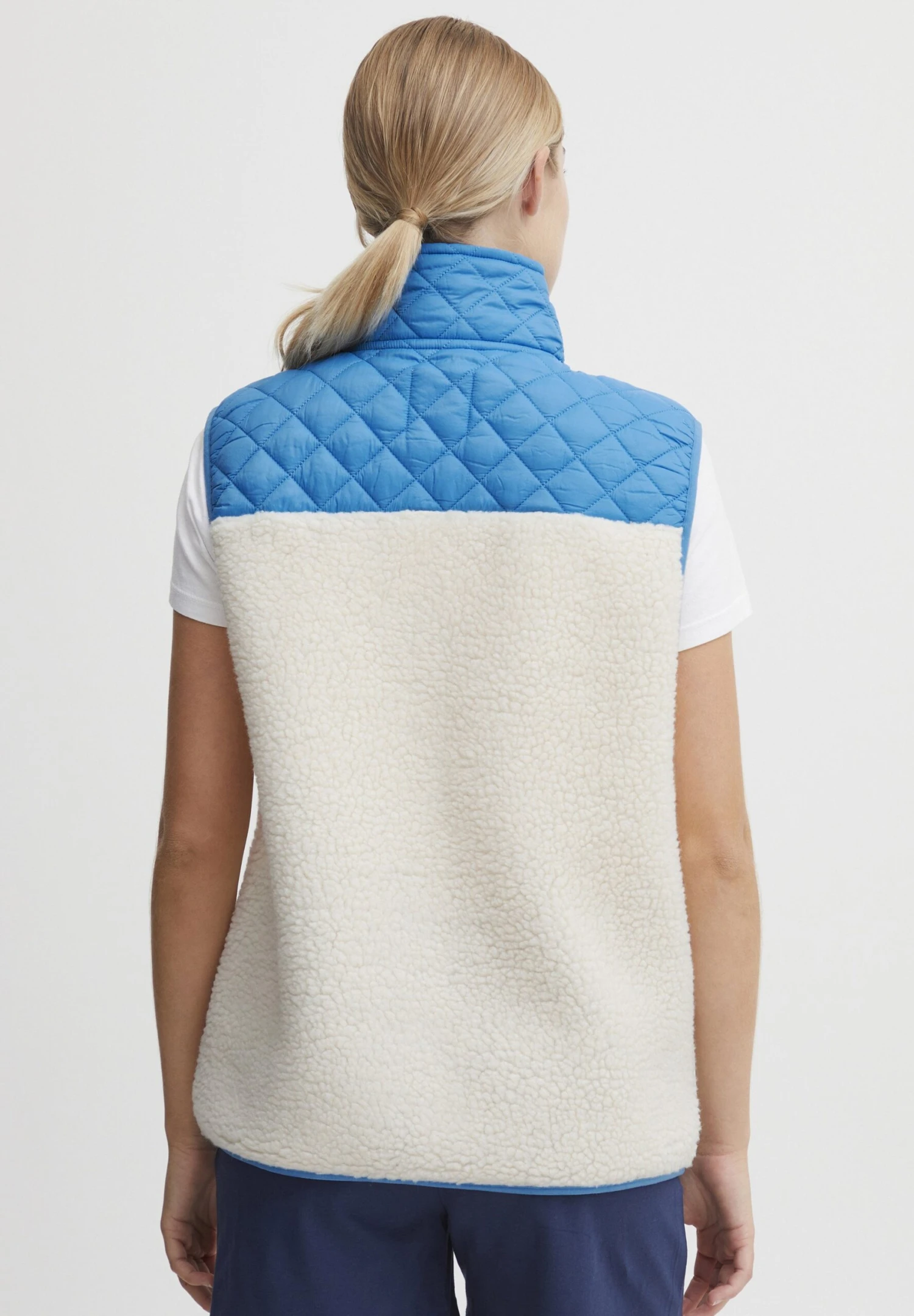 OXMO Oxbetty - Bodywarmer - Malibu Blue Mix - Afbeelding 3