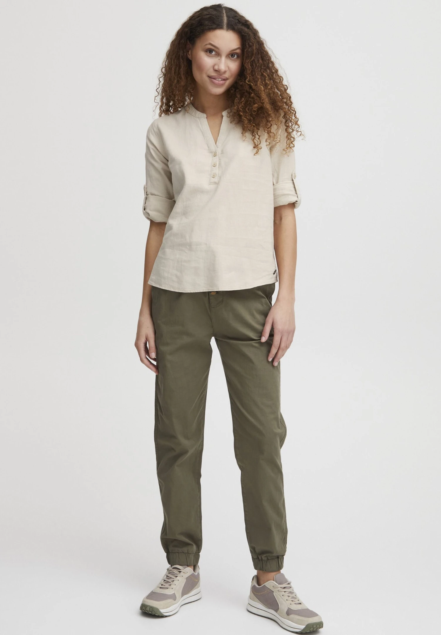 OXMO Oxanja - Blouse - Cement - Afbeelding 2