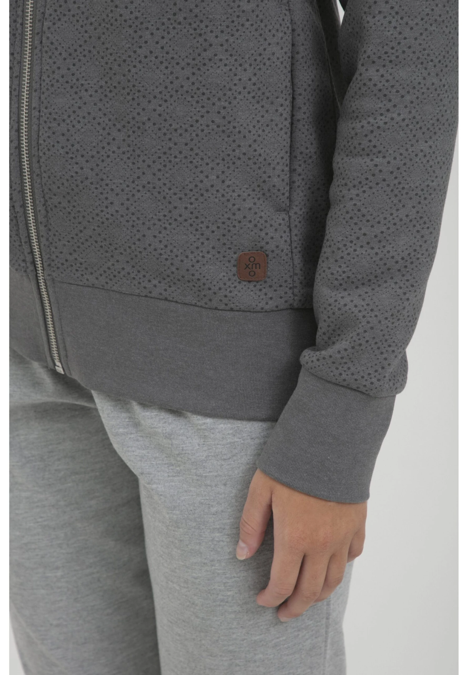 OXMO Vendela - Sweater Met Rits - Grey - Afbeelding 5