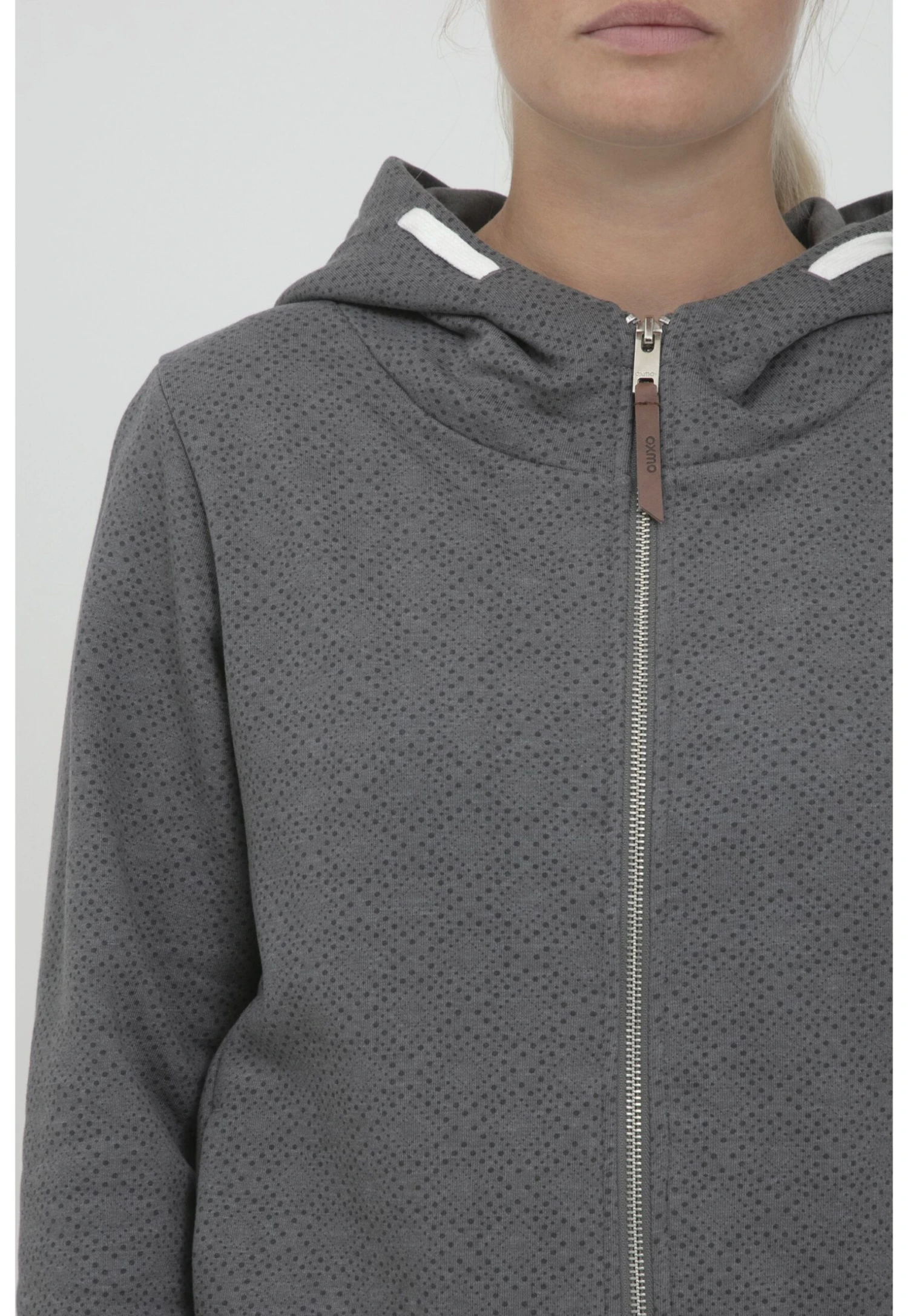 OXMO Vendela - Sweater Met Rits - Grey - Afbeelding 4