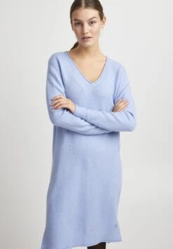 OXMO Oxida - Gebreide Jurk - Brunnera Blue Melange