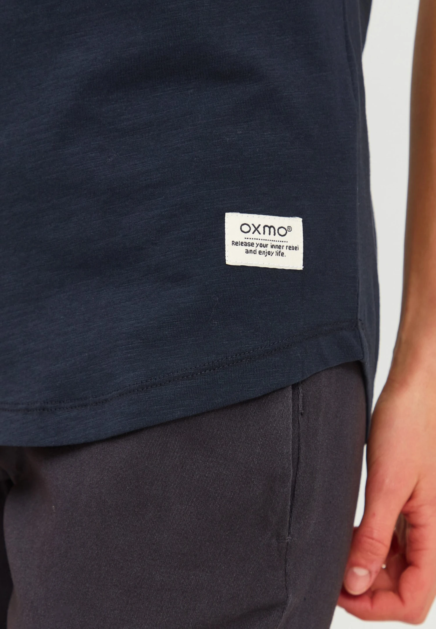 OXMO Oxlydi - T-Shirt Basic - Blue - Afbeelding 5