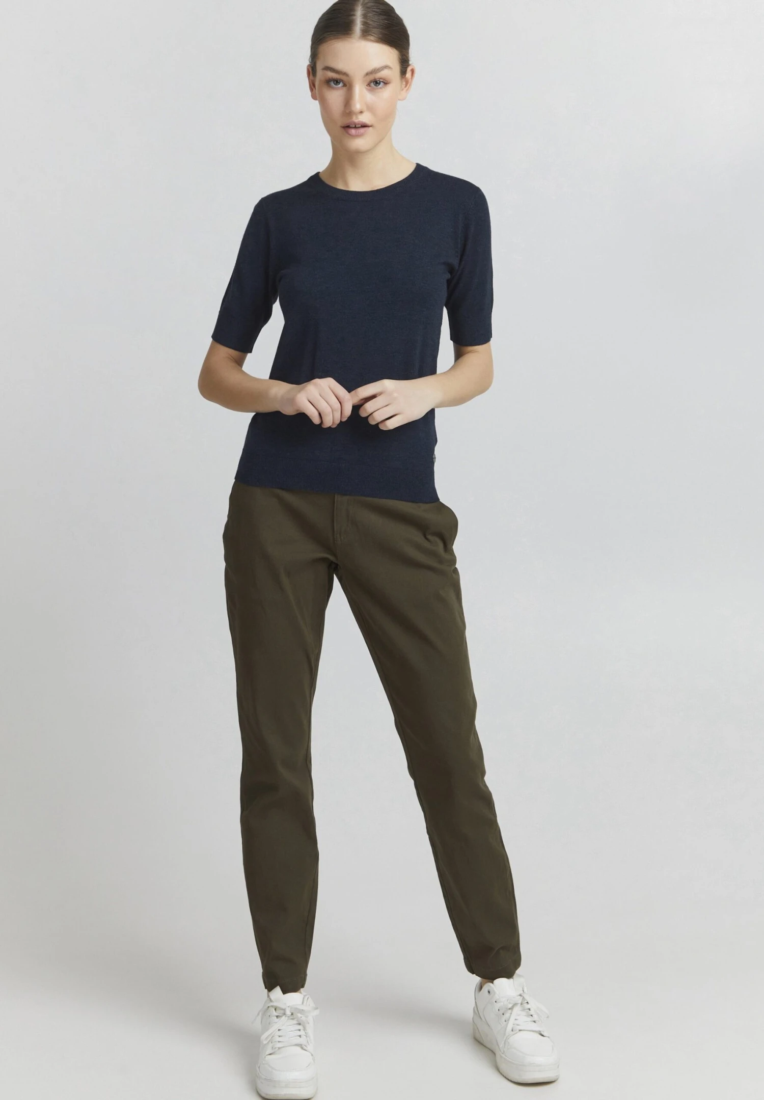 OXMO Oxhelin - T-Shirt Basic - Total Eclipse Melange - Afbeelding 2