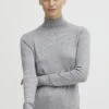 OXMO Katja - Trui - Mid Grey Melange