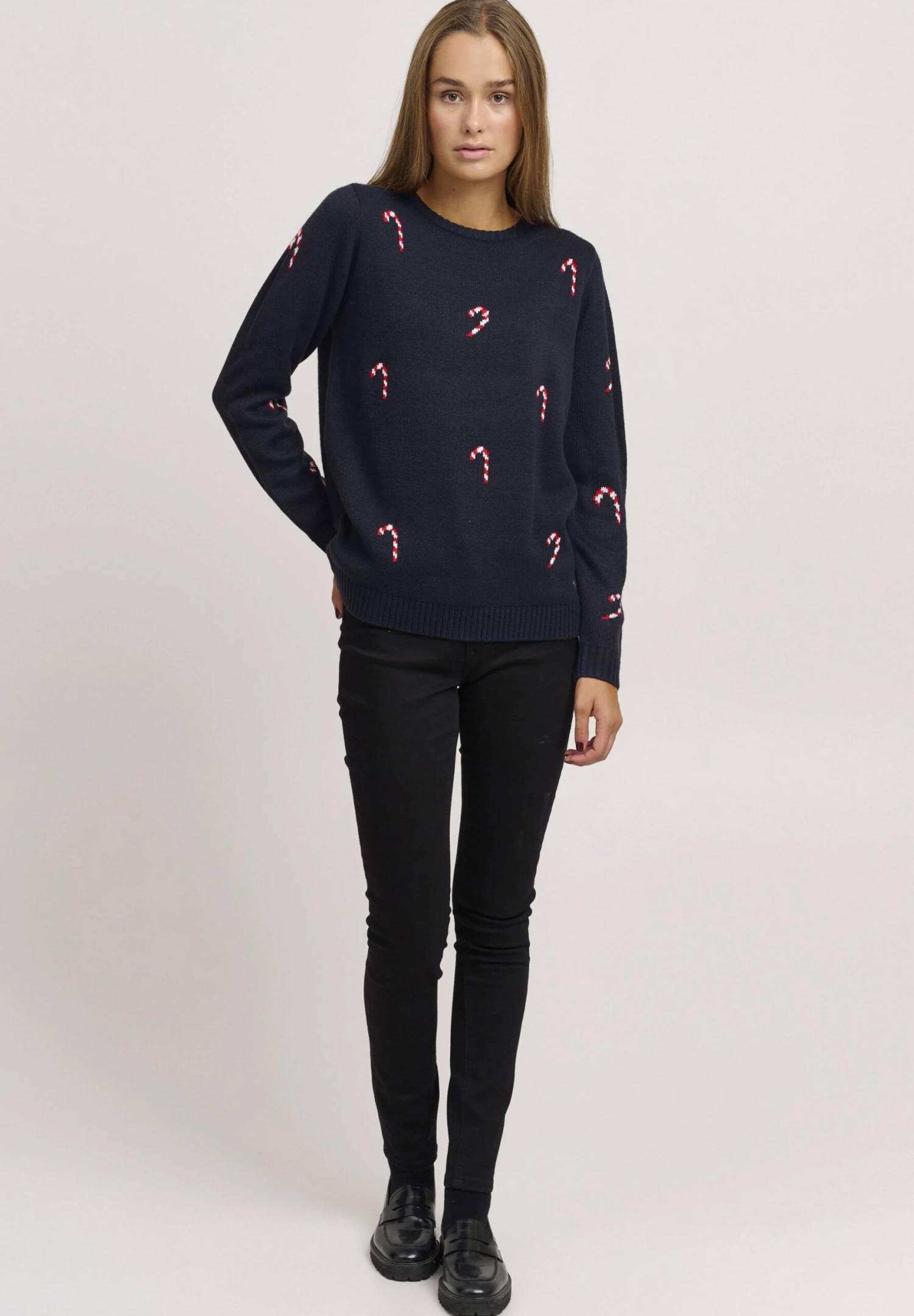 OXMO Oxchristel - Trui - Dress Blues - Afbeelding 2