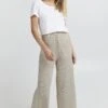 OXMO Oxrie - Broek - Oyster Grey Melange