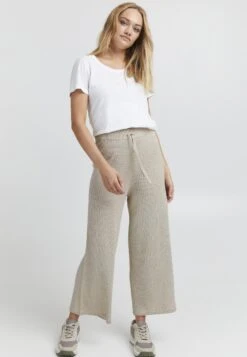 OXMO Oxrie - Broek - Oyster Grey Melange