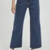 OXMO Oxanni - Flared Jeans - Mid Blue Denim