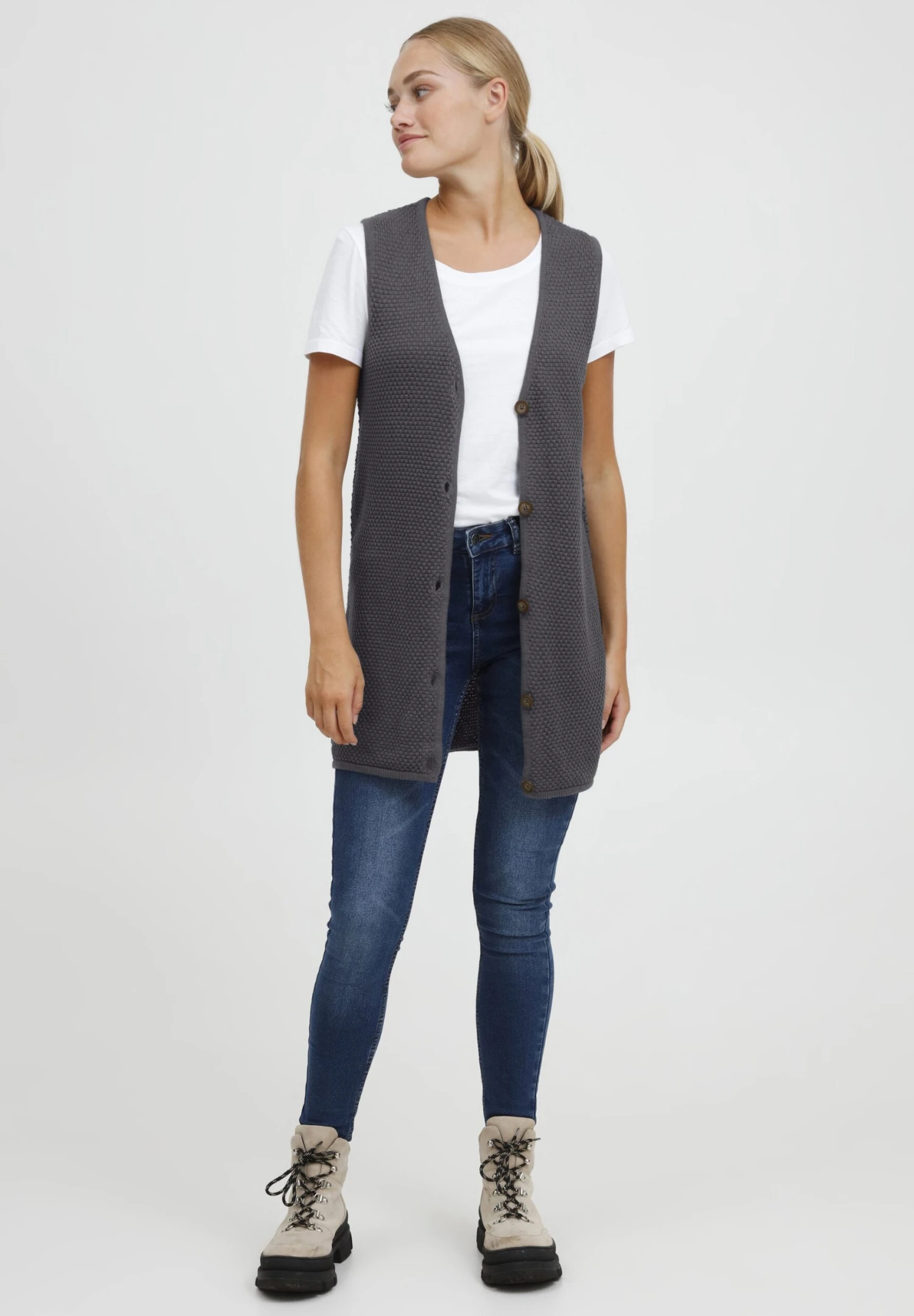 OXMO Oxheidi - Bodywarmer - Pewter - Afbeelding 2