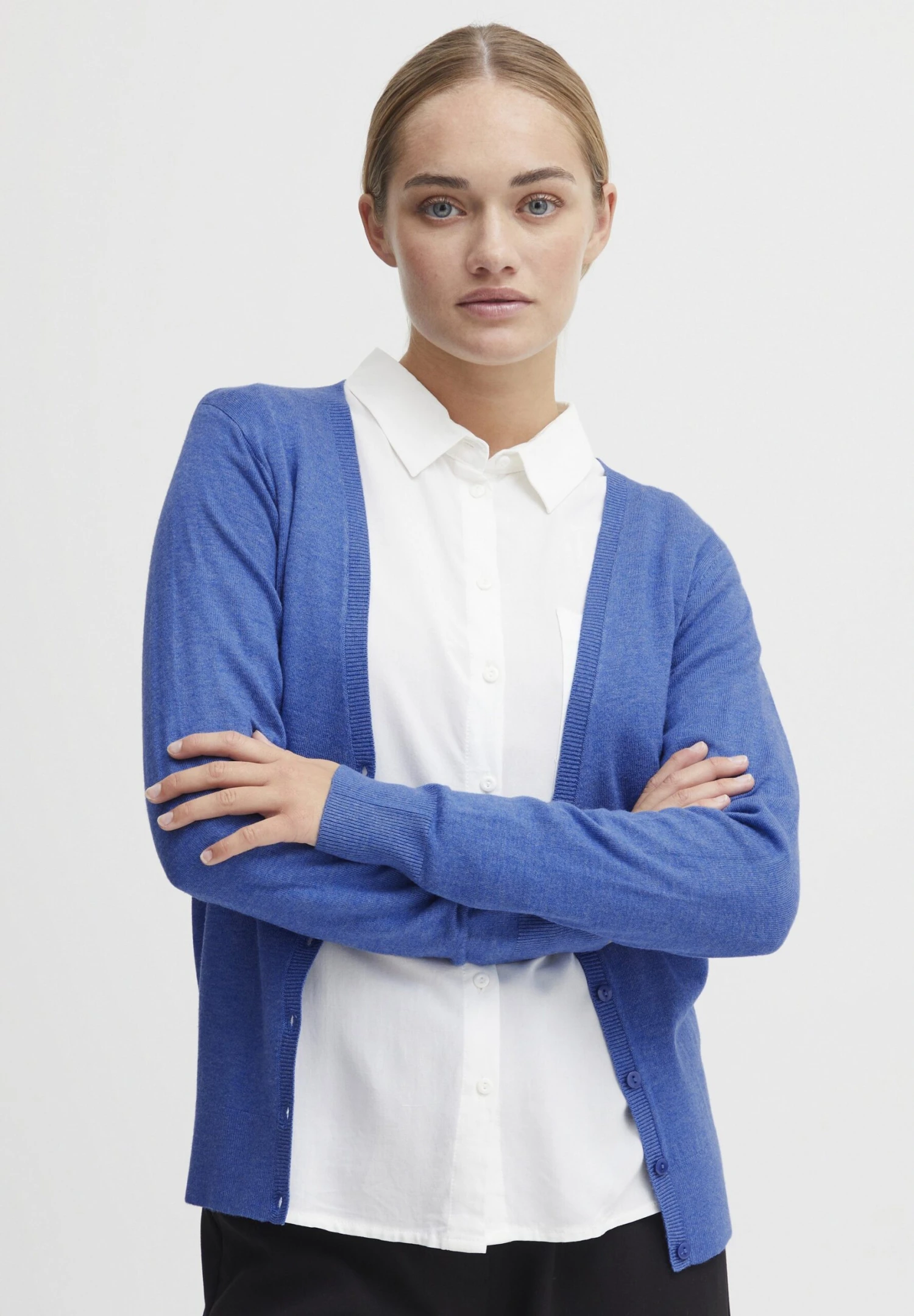 OXMO Oxhelene - Vest - Strong Blue Melange
