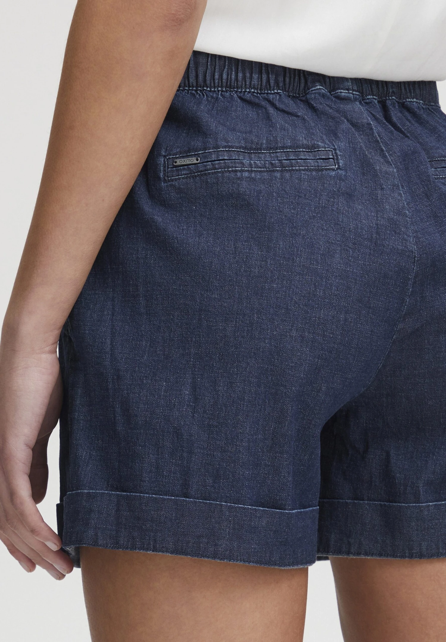 OXMO Oxlillith - Jeansshort - Dark Blue Denim - Afbeelding 5