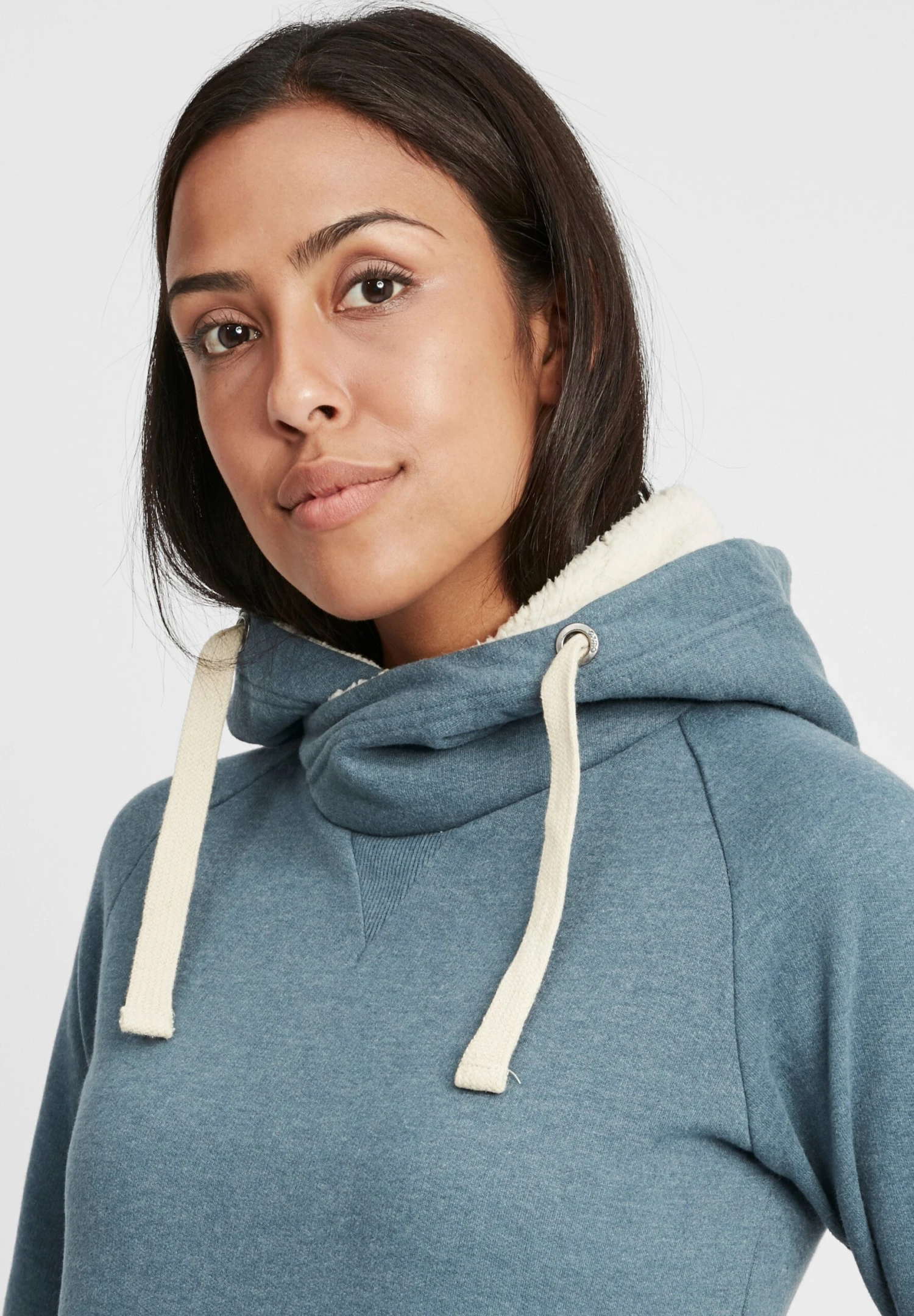 OXMO Oxjulia - Hoodie - Ensign Blue Teddy - Afbeelding 4