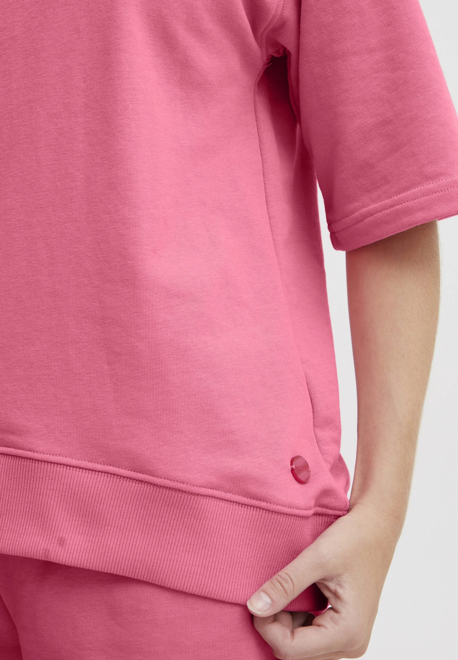OXMO Oxsafina - T-Shirt Basic - Azalea Pink - Afbeelding 5